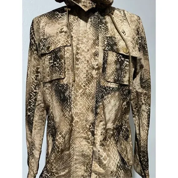 Lauren Ralph Lauren women’s Windbreaker S snakeskin print - Picture 3 of 10